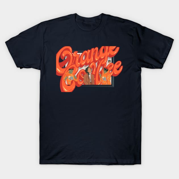 Orange Coffee T-Shirt by Blues and Design